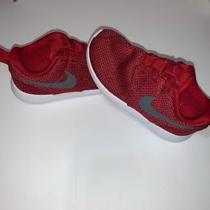 Red Nike toddler shoes